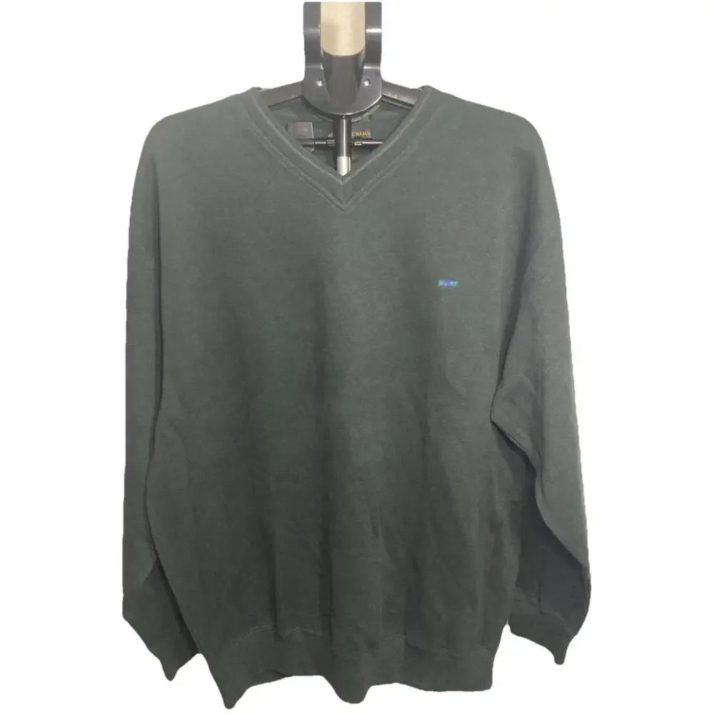 NWT Alexander Julian Colours Green Sweatshirt Size L 100% Cotton - Picture 1 of 4